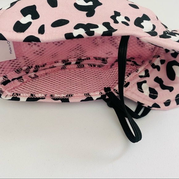 NWT Coat and Tails Pink and Black Leopard Dog Hat L/XL - Picture 4 of 5